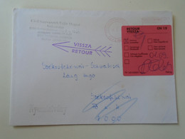 D193636 Hungary EMA Red Meter Freistempel Székesfehérvár   2002  Retour Label - Viñetas De Franqueo [ATM]