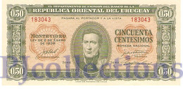 URUGUAY 50 CENTIMOS 1939 PICK 34 UNC - Uruguay