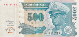 Zaire 500 Nouveaux Zaires, P-63 (30.01.1995) -  UNC - Zaïre