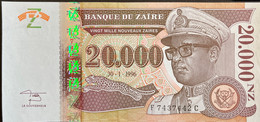 Zaire 20.000 Nouveaux Zaires, P-73 (30.01.1996) -  UNC - Zaïre