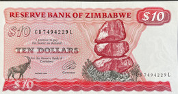 Zimbabwe 10 Dollars, P-3e (1994) -  UNC - Zimbabwe