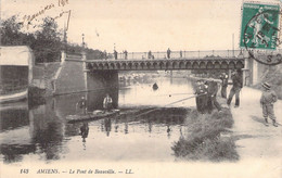 FRANCE - 80 - AMIENS - Le Pont De Beauville - Pêche - Barque - LL -  Carte Postale Ancienne - Amiens