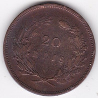 Portugal 20 Reis 1891 , Carlos I,  En Bronze , KM# 533 - Portogallo