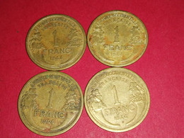 4 X 1 FRANC MORLON 1944 AFRIQUE OCCIDENTALE FRANCAISE Non Nettoyé - Afrique Occidentale Française