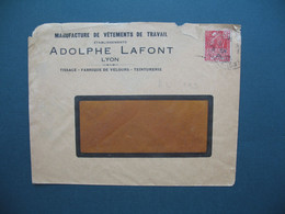 Type Fachi  Perforé AL 119 Sur Lettre De Lyon  Adolphe Lafont 1931 - Briefe U. Dokumente