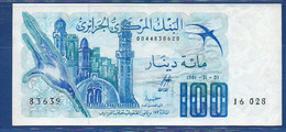 ALGERIA - P.131a1 – 100 Dinars 1981 XF  Serie 16 028 83639 - Algerien