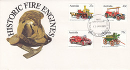 AUSTRALIA FDC 820-823 - Sapeurs-Pompiers