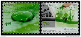 Croatia 2016 Europa CEPT Think GREEN Environment Bicycle, Set MNH - 2015