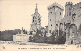 FRANCE - 84 - AVIGNON - Notre Dame Des Doms Et La Tour De Campana -  Carte Postale Ancienne - Avignon