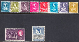 Kenya, Uganda & Tanganyika 1954,1960 Mint Mounted, Sc# ,SG 166,183-191 - Kenya, Ouganda & Tanganyika
