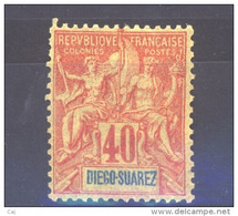 Diego Suarez  :  Yv  47  *            ,           N3 - Unused Stamps