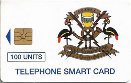 Uganda - UPTC - Telecom Logo 100, Gem1A Symmetr. Black, 100U, 60.000ex, Used - Ouganda