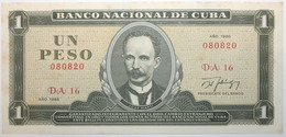 Cuba - 1 Peso - 1986 - PICK 102c - SPL - Cuba