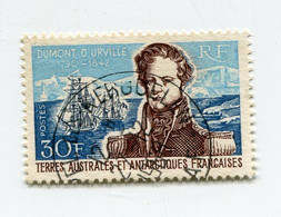 T. A. A. F. N°25 OBLITERE AMIRAL DUMONT D'URVILLE ( 1790 - 1842 ) - Gebraucht