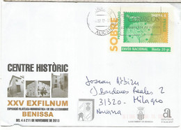 BENISSA ALICANTE ENTERO POSTAL 2013 XXV EXFILNUM - Lettres & Documents