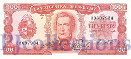 URUGUAY 100 PESOS 1967 PICK 47a AU - Uruguay