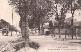 FRANCE - 51 - CAMP DE CHALONS - Cours Pratique De Tir De L'Infanterie Et Des Chars - Militaria -  Carte Postale Ancienne - Camp De Châlons - Mourmelon