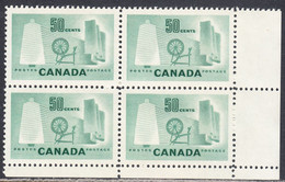 Canada 1953 Mint No Hinge, Block, Sc# 334, SG - Nuevos