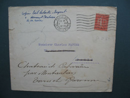 Semeuse   Perforé BD 67  Sur Lettre  Dewisme Et Bouillant   1929 - Storia Postale