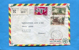 MARCOPHILIE-CONGO-lettre  REC>Françe Cad Pte Noire -1973 -3-.stamps N°310 Liason Coaxiale 18 11  71 + Chutes Foulakari+ - Autres & Non Classés