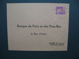 Gandon  Perforé BP 147   Sur Lettre  Banque De Paris Et Des Pays-Bas - Cartas & Documentos
