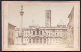 VIEILLE PHOTO CDV ( Carte De Visite ) ROMA - BASILICA DI SANTA MARIA MAGGIORE - Vers1880 - Oud (voor 1900)