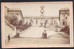 VIEILLE PHOTO CDV ( Carte De Visite ) ROMA - CAMPIDOGLIO - Vers1880 - Ancianas (antes De 1900)