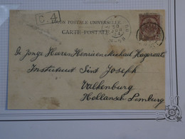 BN15 CONGO BELGIQUE BELLE  CARTE   1904 A VALKENBURG+++AFFRANCH.PLAISANT - Storia Postale