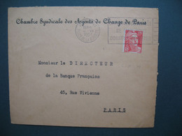 Gandon  Perforé CA17   Chambre Syndicale Des Agents De Change De Paris   1951 - Cartas & Documentos
