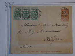 BN15  BELGIQUE  BELLE LETTRE ENTIER   1896 BRUSSELS A WEINFLDEN SUISSE  +++AFFRANCH. INTERESSANT - Andere & Zonder Classificatie