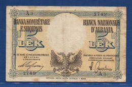 ALBANIA - P.10 –  5 Lek 1940 F+, Serie A3 2749 - Albanie