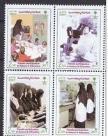 Saudi Arabia  2007 ISSUE SAUDI . WOMAN PARTICIPATION IN SCIENCE & EDUCATION  SET STAMP 2SR MNH - Pharmacy