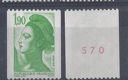 LIBERTE - ROULETTE Avec N° ROUGE N° 2426a - NEUF SANS CHARNIERE - Coil Stamps