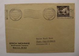1943 Dt Reich Allemagne Cover Mi 831 Oblit Mecanique Flamme - Cartas & Documentos
