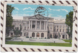 6AI995 LINCOLN TERRACE AND BASCOM HALL NIVERSITY OF WISCONSIN MADISON   2 SCANS - Madison