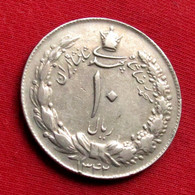 Iran 10 Rials 1963 / 1342 KM# 1177 Lt 432 *V1T Irão Persia Persien Perse Rial - Iran