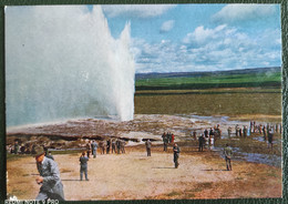 POSTCARD ICELAND - ISLAND Iceland The Great Geysir Ferdaskirfstofa Rikisins - Islandia