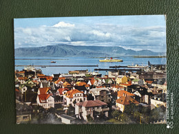 POSTCARD ICELAND - ISLAND Iceland REYKJAVIK HARMOUR AND MT ESJA - Islanda