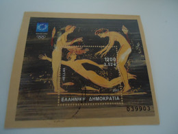 GREECE USED   SHEET OLYMPIC GAMES  ATHENS 2004 FEMALE SWIMMERS - Verano 2004: Atenas - Paralympic