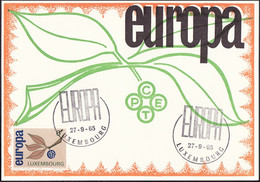 Luxembourg - Luxemburg CM 1965 Y&T N°671 - Michel N°MK716 - 6f EUROPA - Cartes Maximum