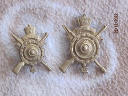 Insigne Garde Impériale (Kabour Zabagna), époque De Haile Selassie / Military Badge / Big + Small - Armée De Terre