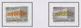 Luxembourg - Luxemburg 1969 Y&T N°738 à 739 - Michel N°788 à 789 (o) - EUROPA - Oblitérés
