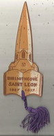 Marque Pages, BIBLIOTHEQUE SAINT LEON , 1927-1937, 2 Scans, Frais Fr 1.65 E - Segnalibri