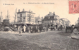 MARCHES - MONTREUIL Sous Bois - Le Marché Central - Carte Postale Ancienne - Markets