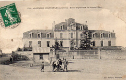 Argenton-Château Animée Ecole Supérieure De Jeunes Filles - Argenton Chateau