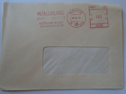 D193709   Hungary  Cover -Metalloglobus Budapest  1978 - 100 Filler - RED METER  FREISTEMPEL  EMA - Timbres De Distributeurs [ATM]