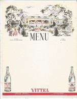 Menu, VITTEL, Le Casino, GRANDE SOURCE, VITTELLOISE, 270 X 210 Mm, Frais Fr 2.00 E - Menus