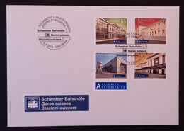 Schweiz 2016, Brief Mit Schweizer Bahnhöfe, Gestempelt, Lot F27 - Covers & Documents