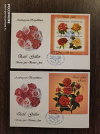 2014 FDC Azerbaijan Flowers Roses - Azerbaigian