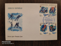 2014 FDC Azerbaijan Sport Skiing - Azerbaiyan